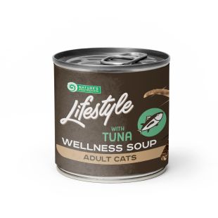 NATURE'S PROTECTION LIFESTYLE complementary feed - soup for adult cats with sensitive digestion, with tuna 140 ml