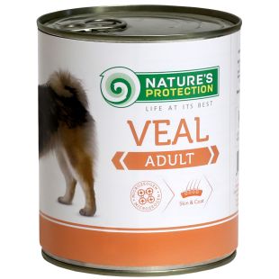 NATURE'S PROTECTION canned pet food for adult dogs with veal 800 g