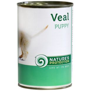 NATURE'S PROTECTION canned pet food for junior dogs with veal 400 g