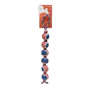 MISOKO toy for dogs balls with a rope, blue/red