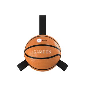 MISOKO  toy for dogs inflatable ball, basketball ball shaped, orange, 18.5 cm