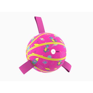 MISOKO  toy for dogs inflatable ball, basketball ball shaped, pink, 18.5 cm