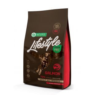 NATURE'S PROTECTION LIFESTYLE visų veislių suaugusių šunų sausas pašaras su lašiša 1.5 kg