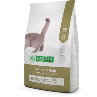 NATURE'S PROTECTION suaugusių kačių sausas pašaras po sterilizacijos su paukštiena 2 kg