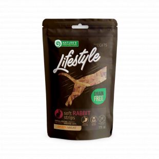 NATURE'S PROTECTION LIFESTYLE Kačių skanėstai minkštos triušienos juostelės 75 g