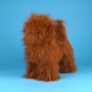 OPAWZ Poodle coat for model, full brown, synthetic