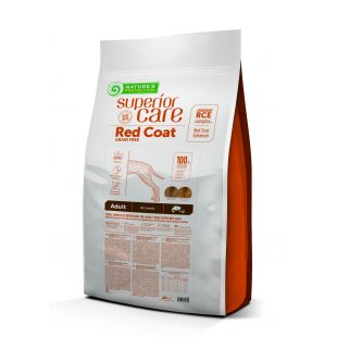 NATURE'S PROTECTION SUPERIOR CARE suaugusių, visų veislių raudonkailių šunų sausas begrūdis pašaras su lašiša  10 kg