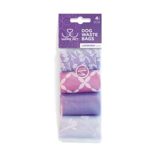 HIPPIE PET Waste bags for dogs lavender scent, 4x15 pcs.