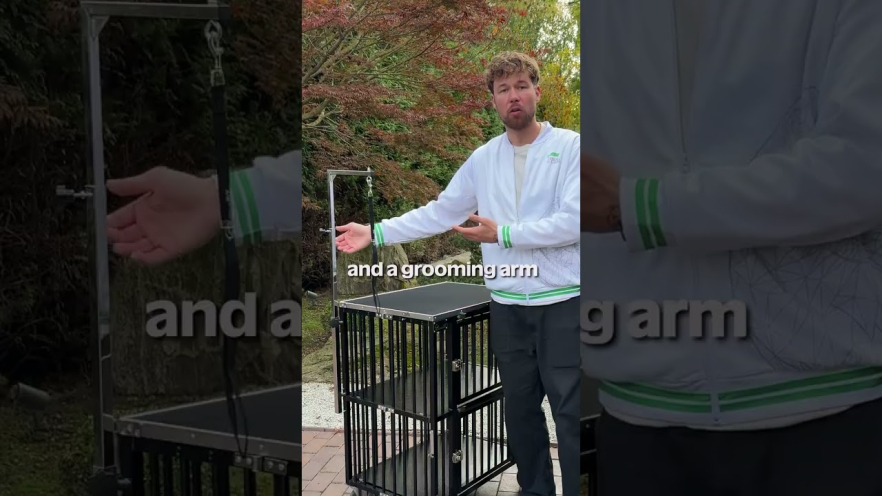 Video UNIPET foldable pet stroller, 2-tier Size M, 70x50x95 cm, violet - 1