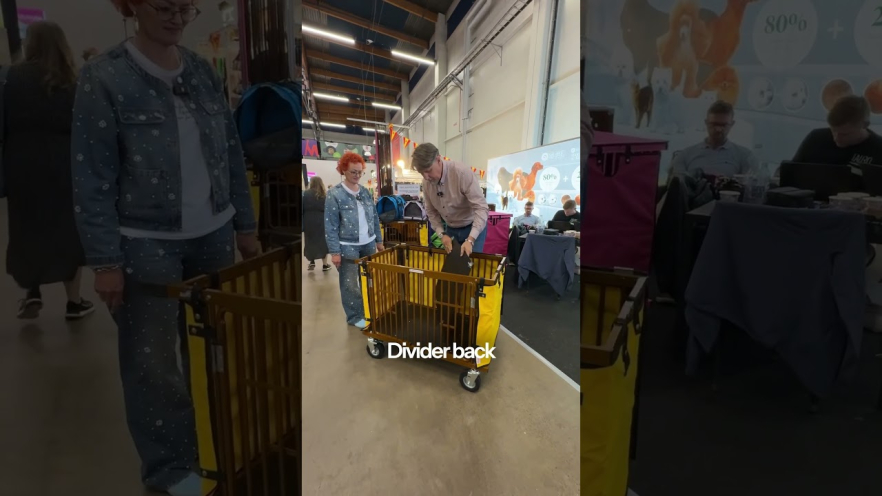 Video Best in Show Trolleys 200 Crate, cage for animals Teal Sparkle - 1